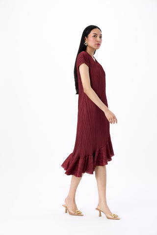 Dawn Dress - Sangria Maroon