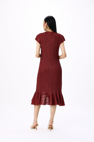 Dawn Dress - Sangria Maroon