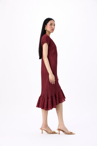 Dawn Dress - Sangria Maroon