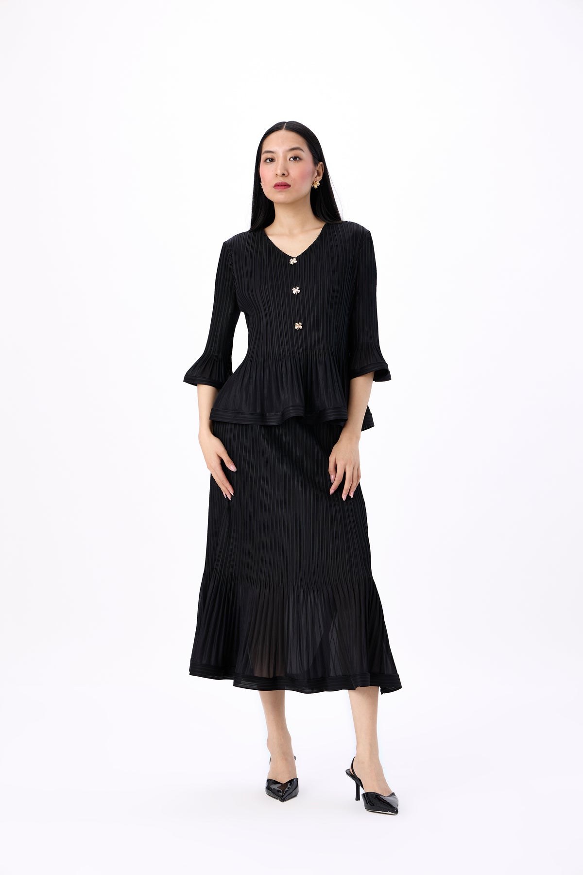 Merylyn Skirt Set - Black