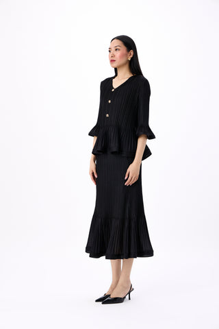 Merylyn Skirt Set - Black