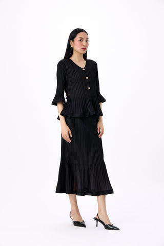 Merylyn Skirt Set - Black