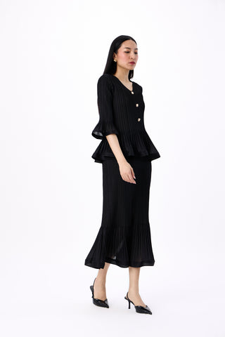 Merylyn Skirt Set - Black
