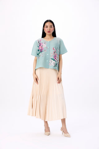 Mira Floral Top - Mint