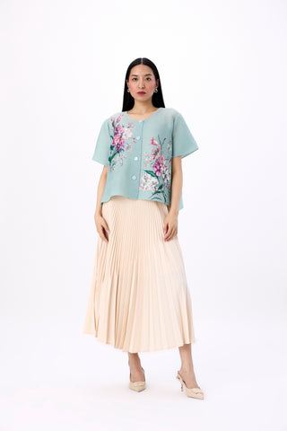 Mira Floral Top - Mint