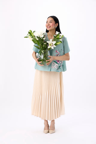 Mira Floral Top - Mint