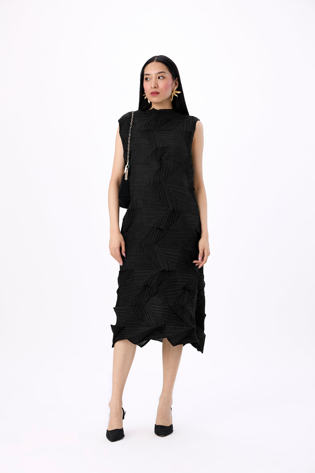 Mona 3D Dress - Black