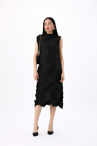 Mona 3D Dress - Black