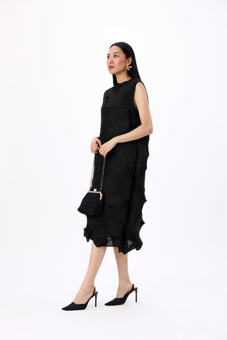 Mona 3D Dress - Black