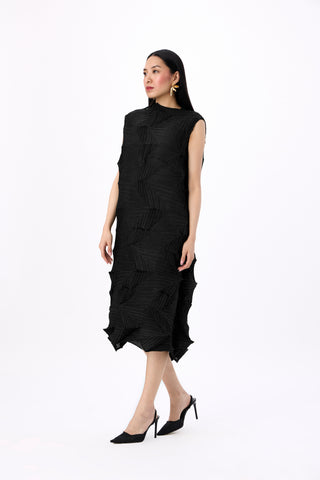 Mona 3D Dress - Black