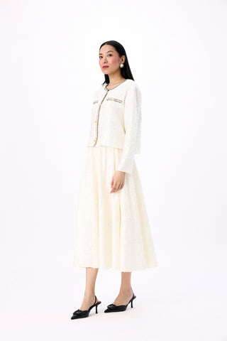Victoria Satin Set - Ivory