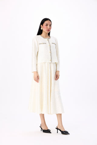 Victoria Satin Set - Ivory