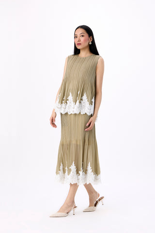Nerina Set - Oyster Olive