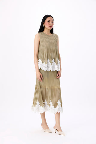 Nerina Set - Oyster Olive