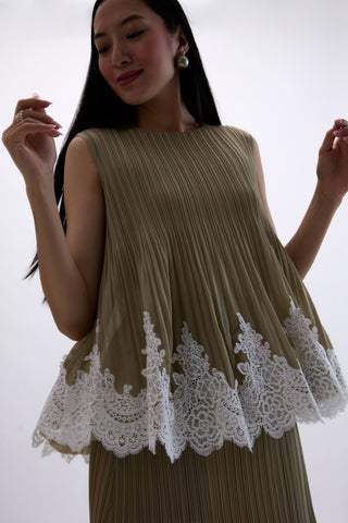 Nerina Set - Oyster Olive