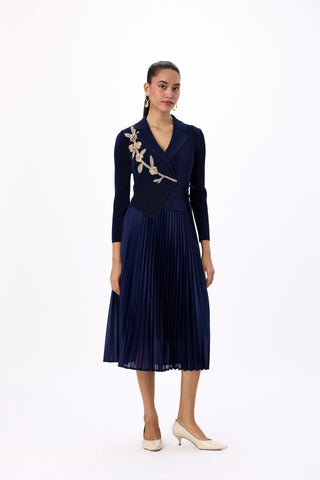 Lillian Wrap Dress - Navy