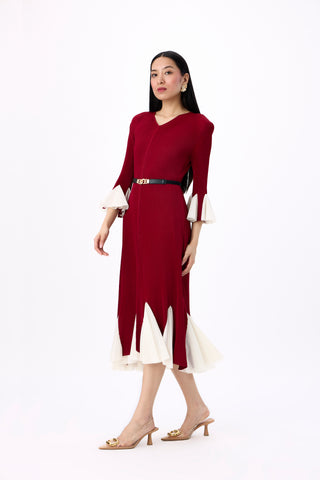 Eliana Dress - Dark Red