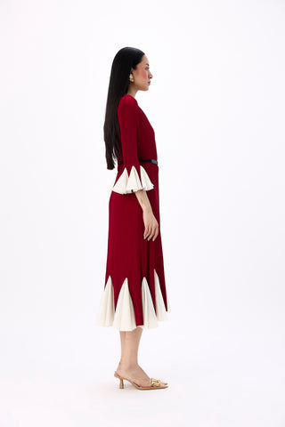 Eliana Dress - Dark Red