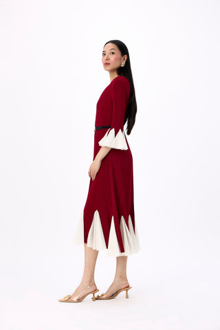 Eliana Dress - Dark Red