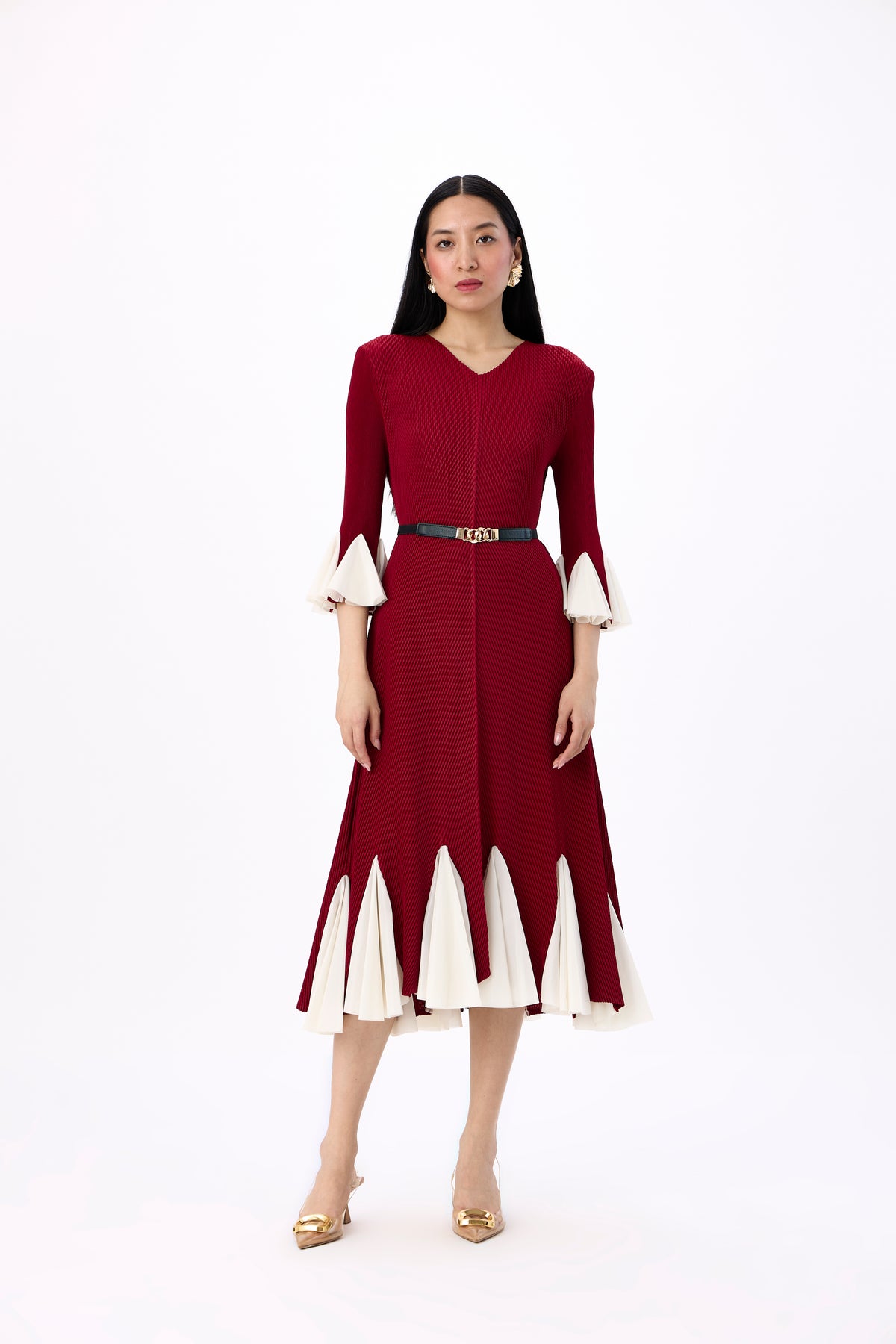 Eliana Dress - Dark Red