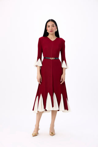 Eliana Dress - Dark Red
