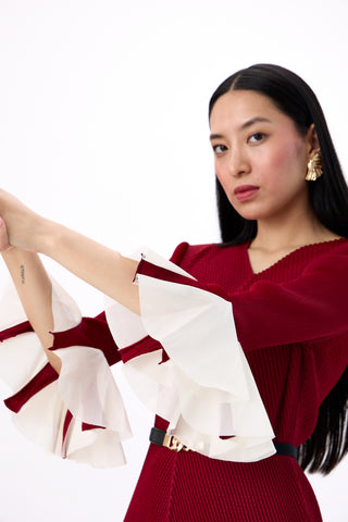 Eliana Dress - Dark Red