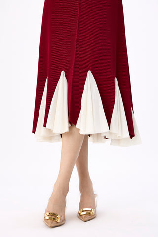 Eliana Dress - Dark Red