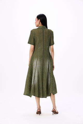 Levy Denim Shirt Dress - Olive