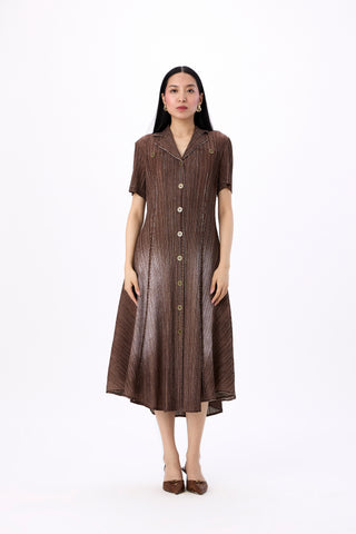 Levy Denim Shirt Dress - Coffee
