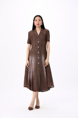 Levy Denim Shirt Dress - Coffee