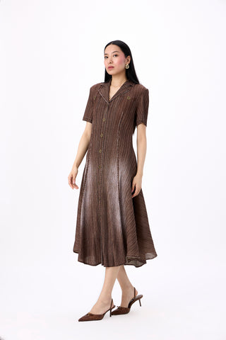 Levy Denim Shirt Dress - Coffee