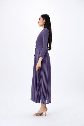 Abigail Wrap Dress - Purple