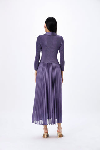 Abigail Wrap Dress - Purple
