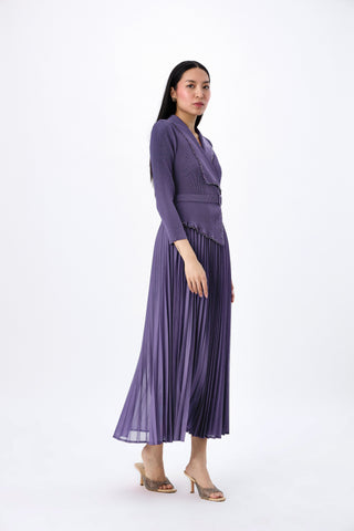 Abigail Wrap Dress - Purple
