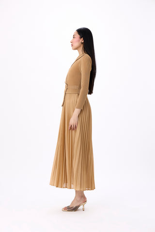 Abigail Wrap Dress - Light Mocha