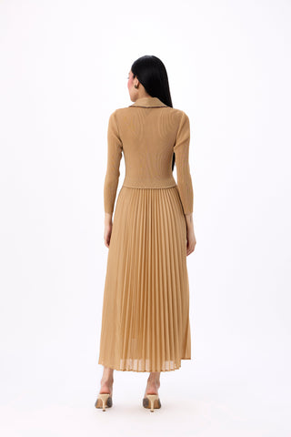 Abigail Wrap Dress - Light Mocha