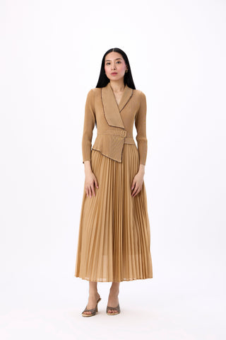 Abigail Wrap Dress - Light Mocha