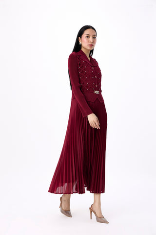 Shelly Dress - Maroon