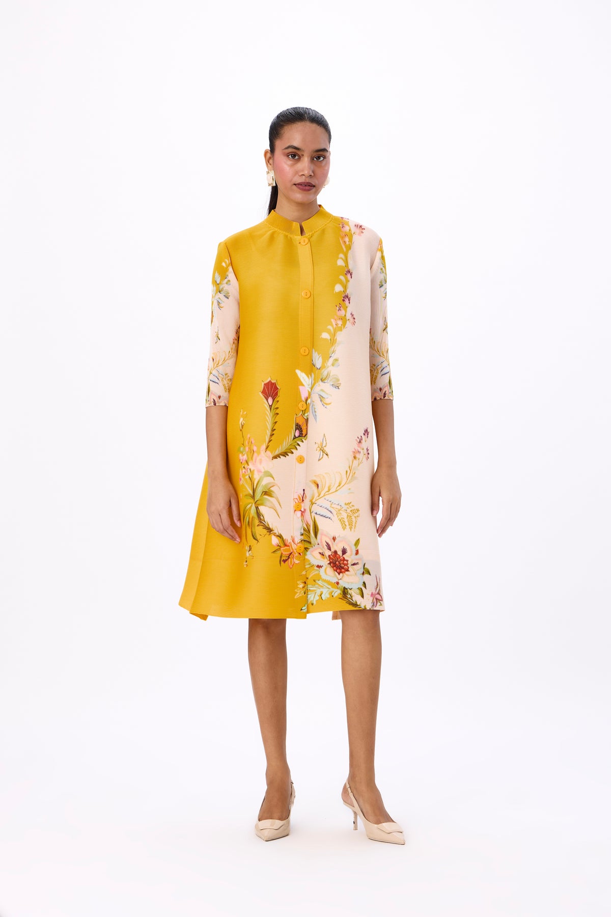 Rory Print Dress - Yellow