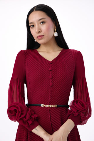 Rosalie Dress - Deep Red