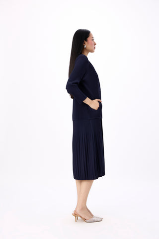 Irene 2 Piece jacket Dress - Navy