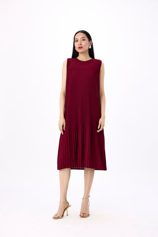 Irene 2 Piece jacket Dress - Maroon