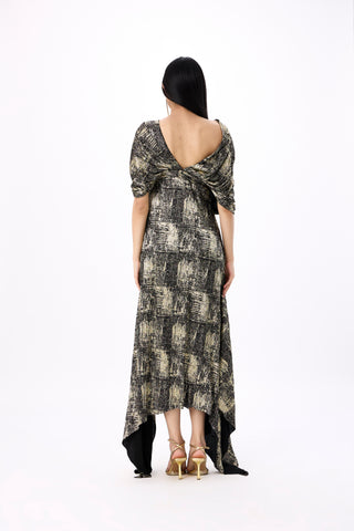 Juliana Dress - Black & Gold