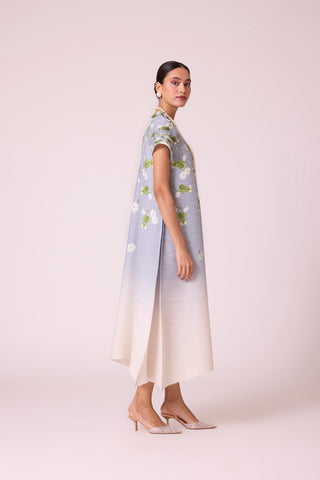 Jenna Print Dress - Pale Blue