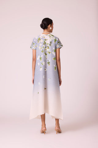 Jenna Print Dress - Pale Blue