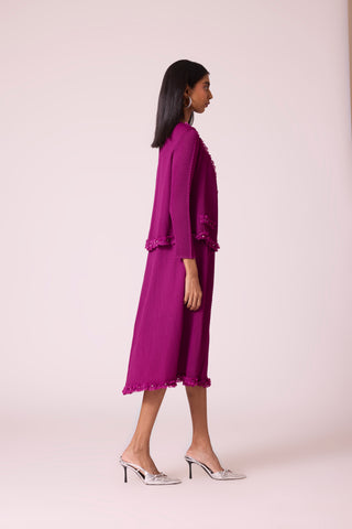 Emelline Jacket Dress - Magenta Rose