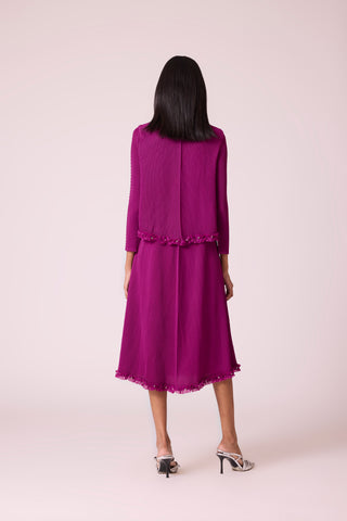 Emelline Jacket Dress - Magenta Rose