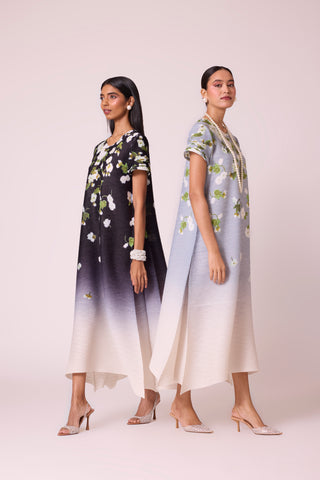 Jenna Print Dress - Pale Blue