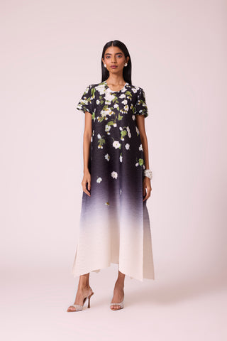 Jenna Print Dress - Black