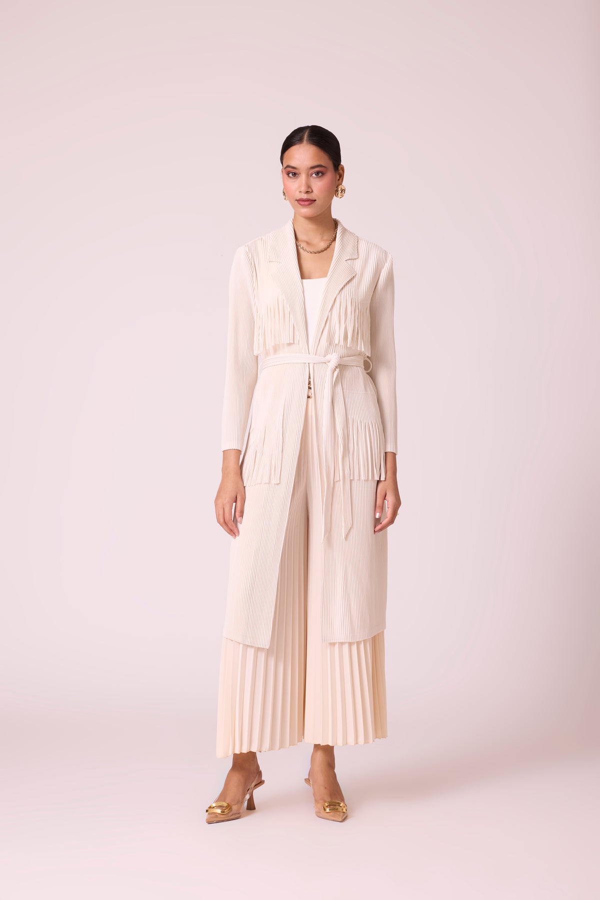 Morgan Fringe Jacket - Ivory